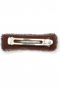 Embroidered Grosgrain Barrette